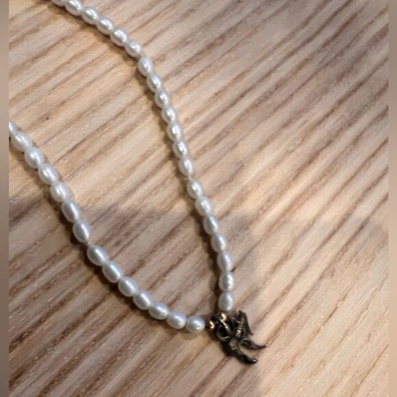 Real pearl chai bracelet genuine freshwater pearls sterling silver Hebrew letter - Picture 2 of 10